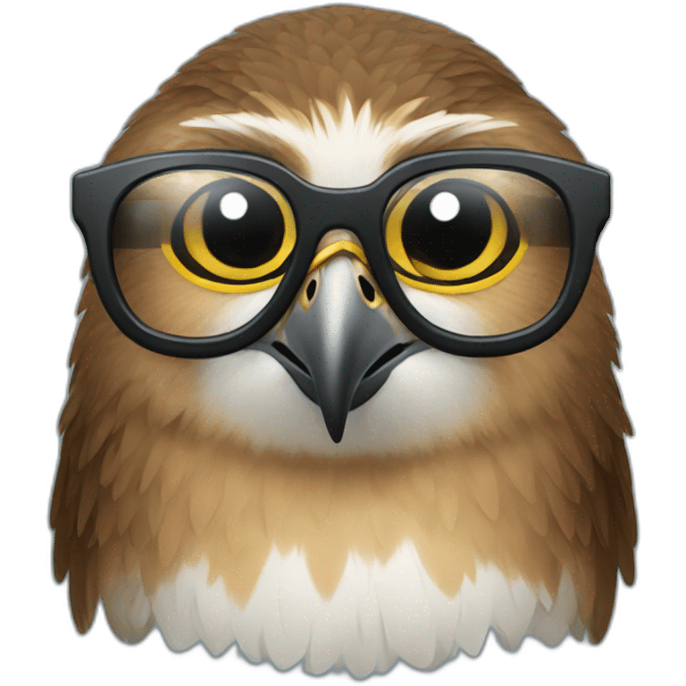 falcon with glasses emoji