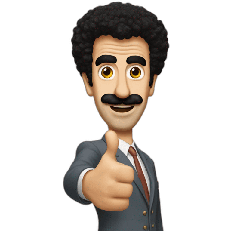 Borat thumbs up emoji