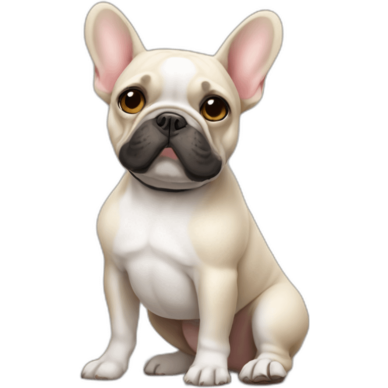 FRENCH BULLDOg with pantyhose emoji