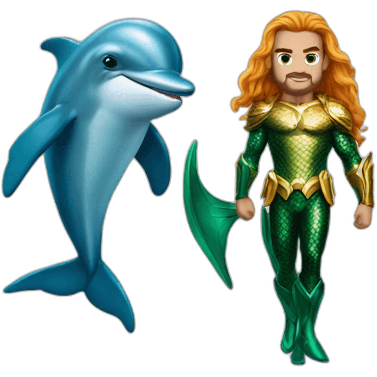 dolphin and aquaman emoji