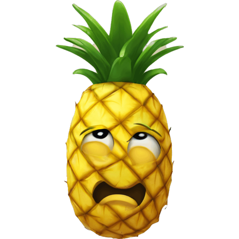 Upside down pineapple  emoji