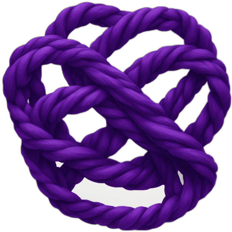 Dark purple knot emoji