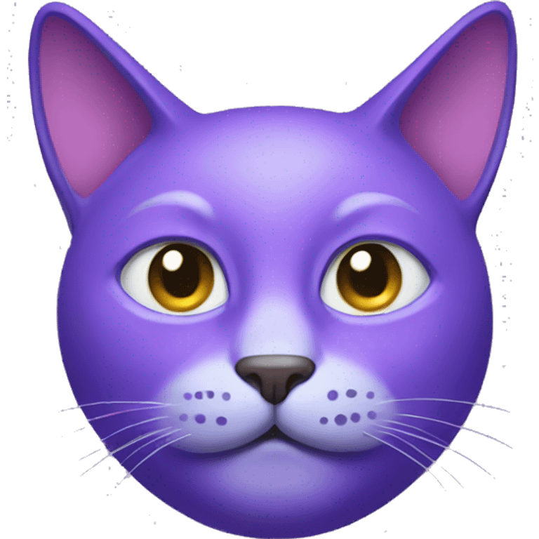 Purple cat face emoji