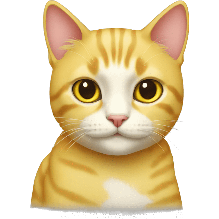 Cat yellow emoji