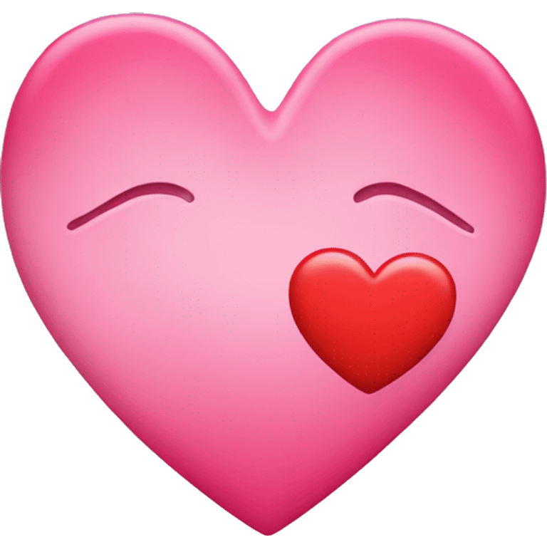 Red Heart with pink schleife  emoji