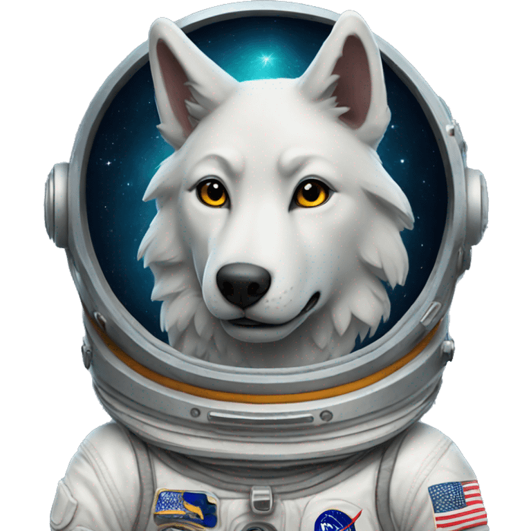 wolf astronaut emoji