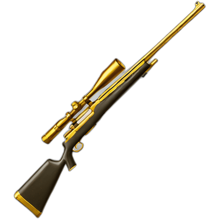 golden sniper rifle emoji