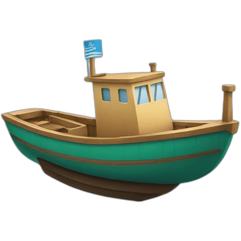 Un bateau emoji