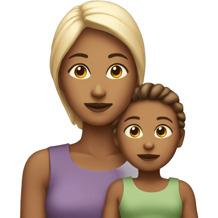 Woman with child emoji