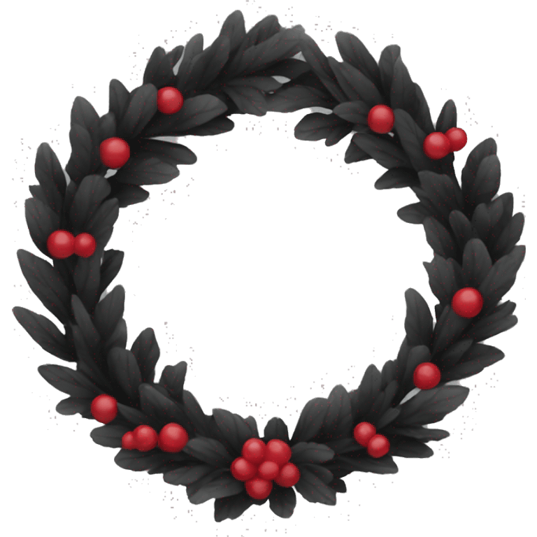 Black wreath emoji