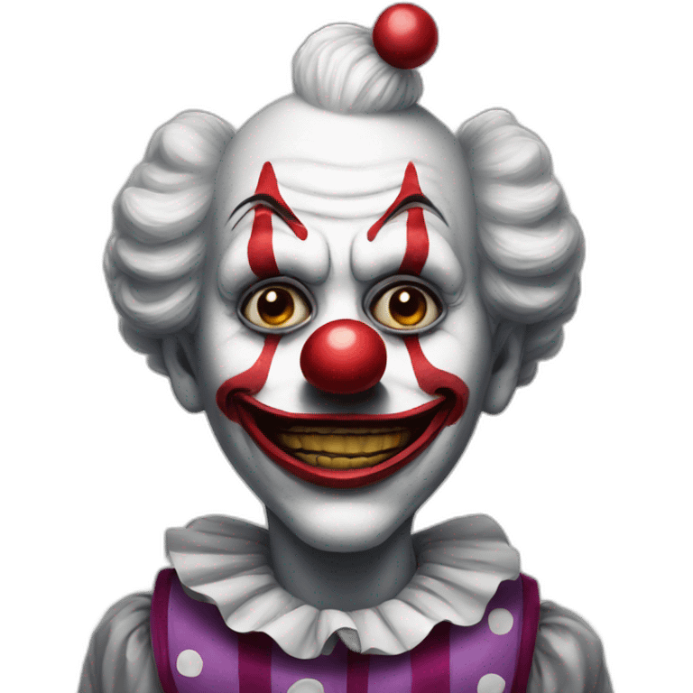 Clown creepy emoji