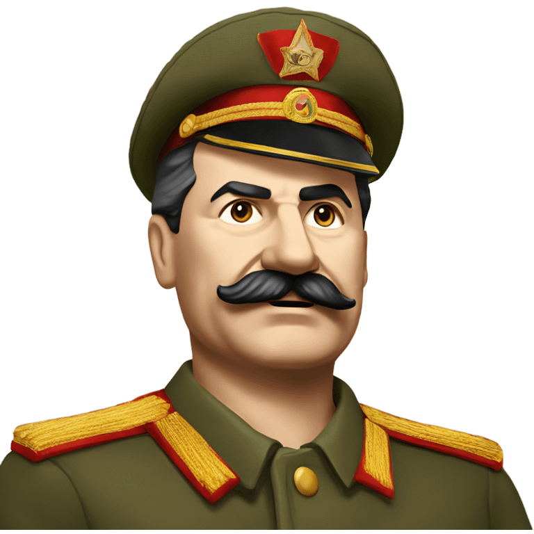 Joseph Stalin with party hat emoji