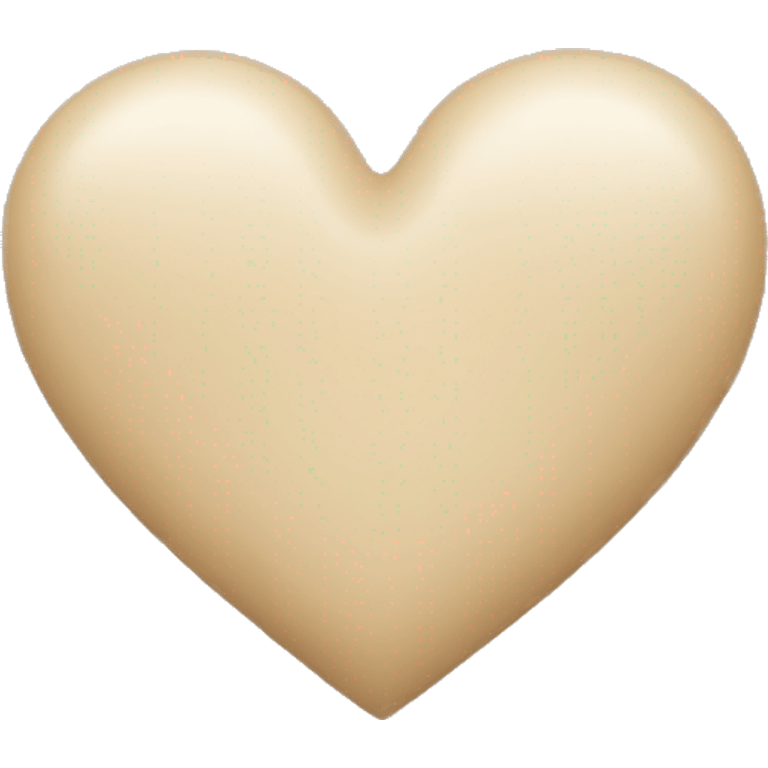 Beige heart emoji