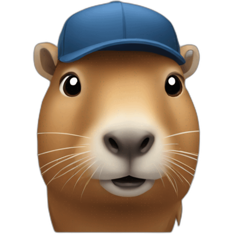 create a capybara with camara emoji