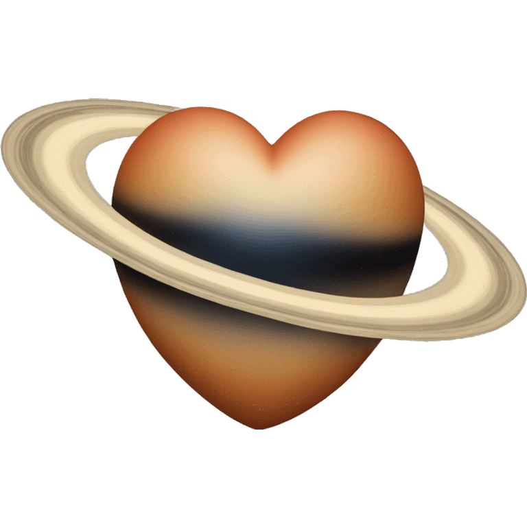  heart shape Saturn emoji