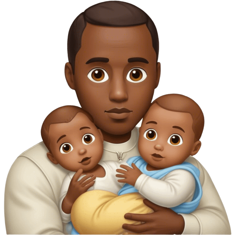 diddy holding a baby emoji