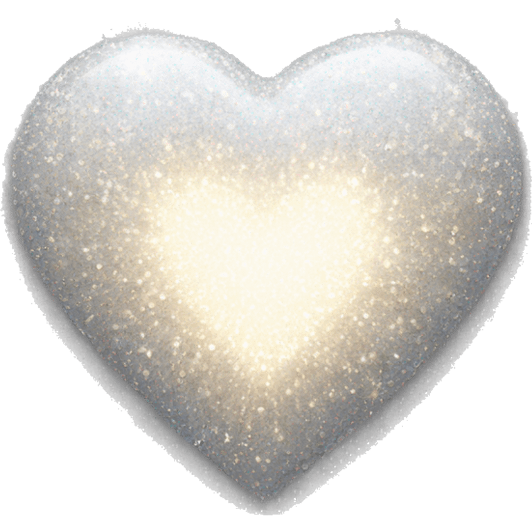 White sparkley heart emoji