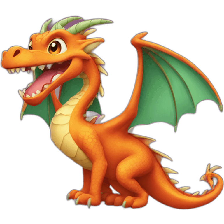 Dragon happy emoji