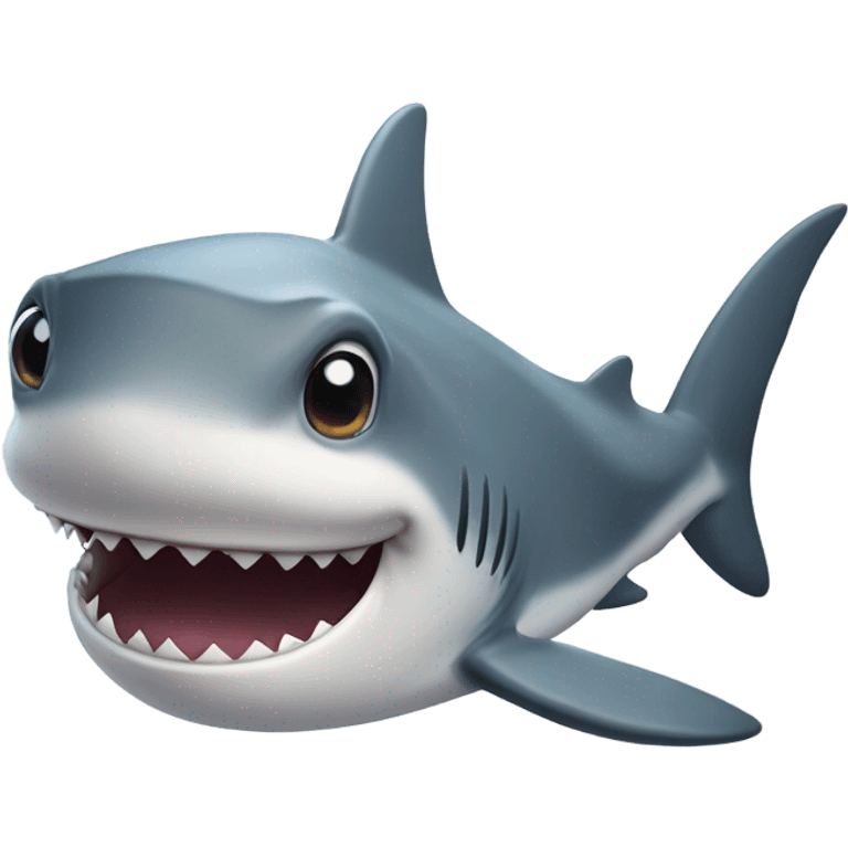 Shark cute realistic  emoji