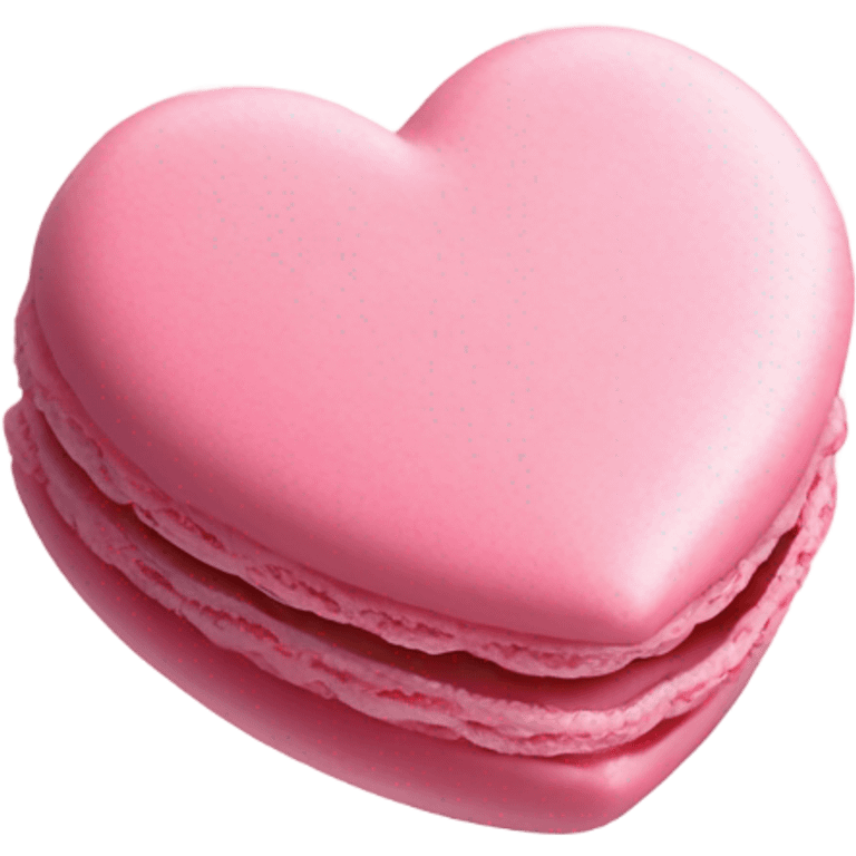 Pink heart macarons emoji