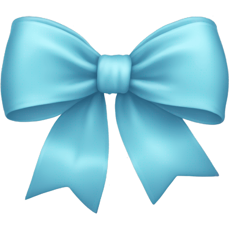 light blue bow emoji