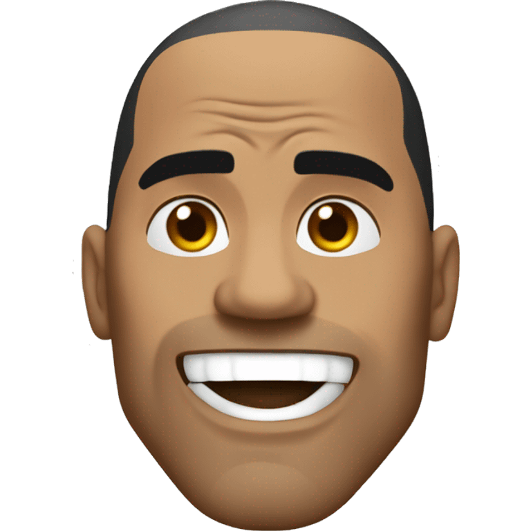 the rock saying no  emoji