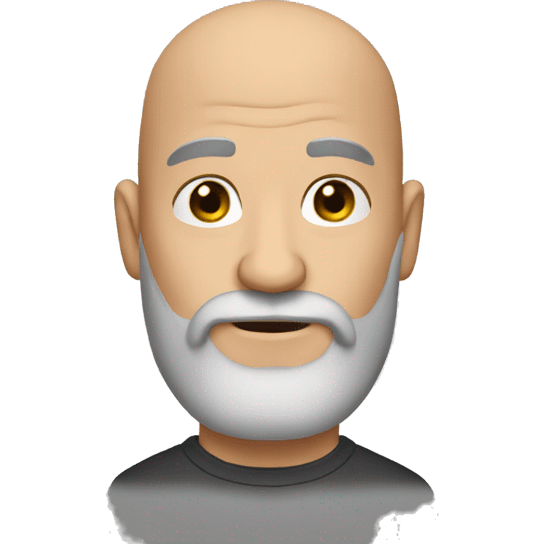 
bald bearded emoji