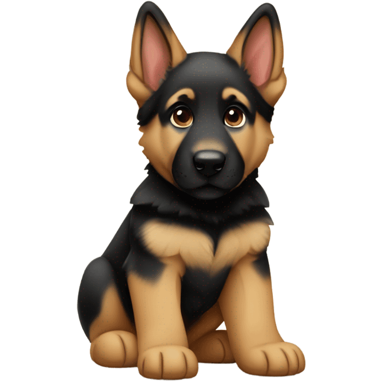 German shepherd puppy emoji