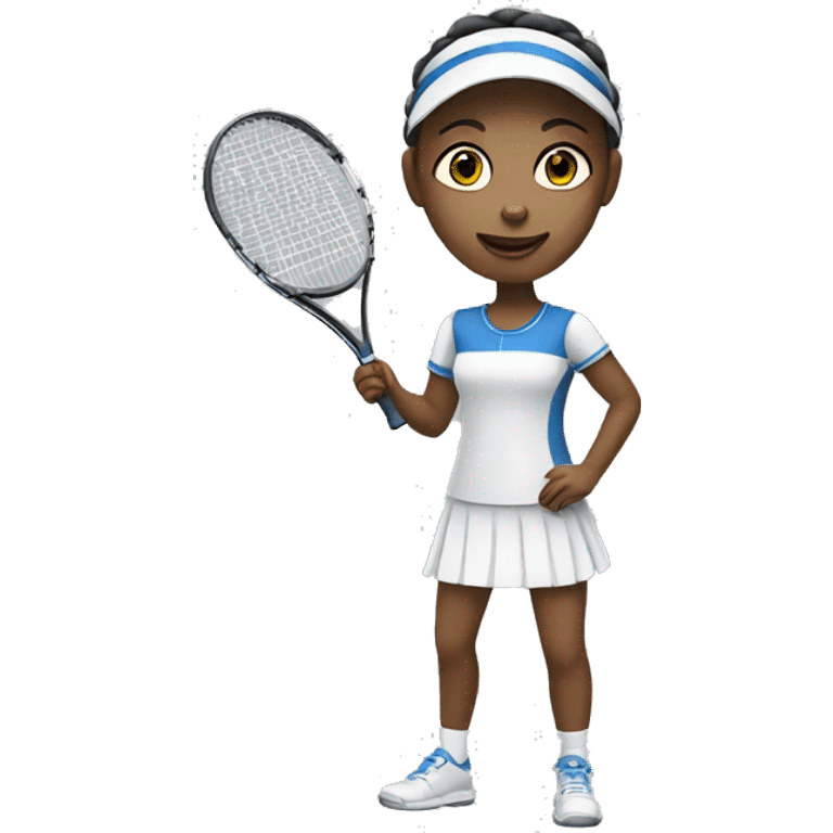 Swedish girl playing tennis emoji