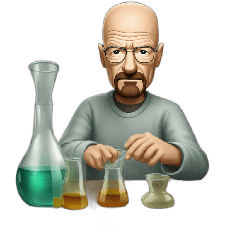 walter white making glass emoji