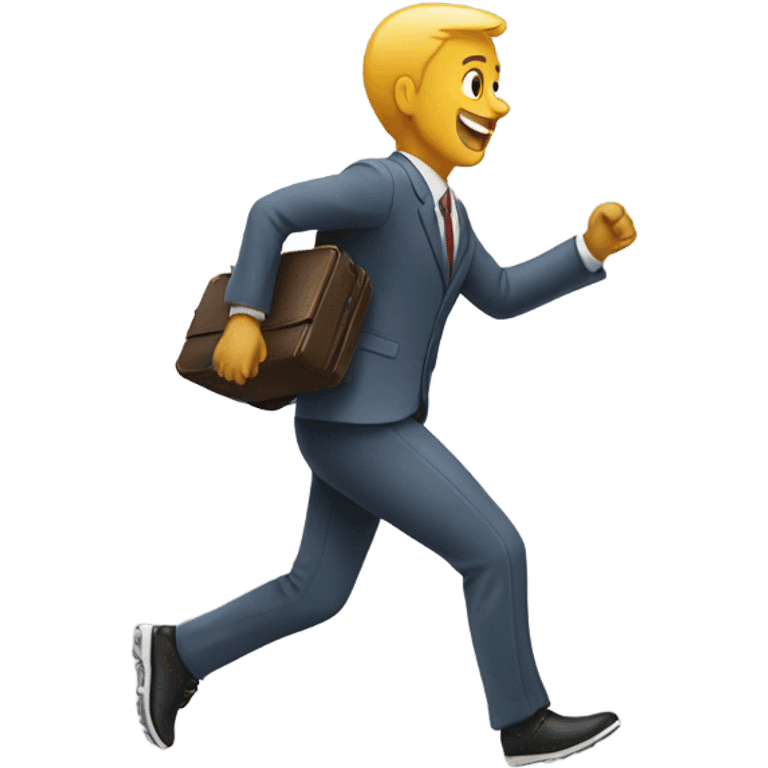 Running with suitcase  emoji