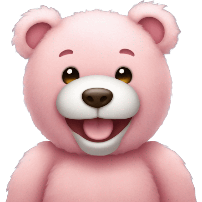 Pink teddy emoji