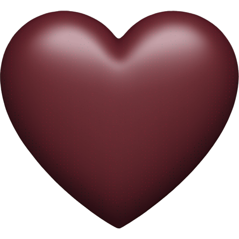 Burgundy heart emoji