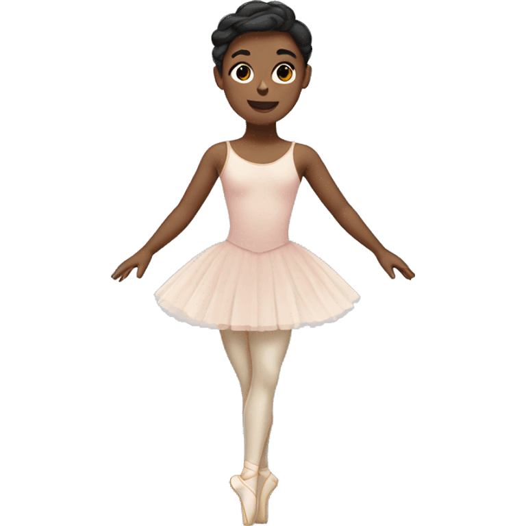 gender neutral ballet dancer wearing a unitard emoji