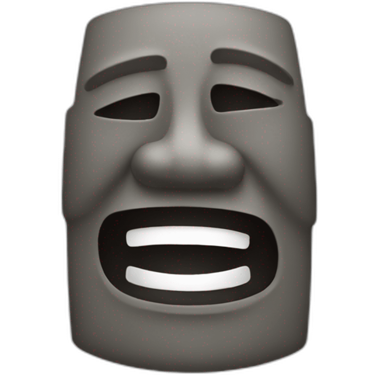 laughing-moai emoji