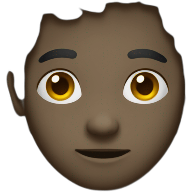 A dark figure emoji