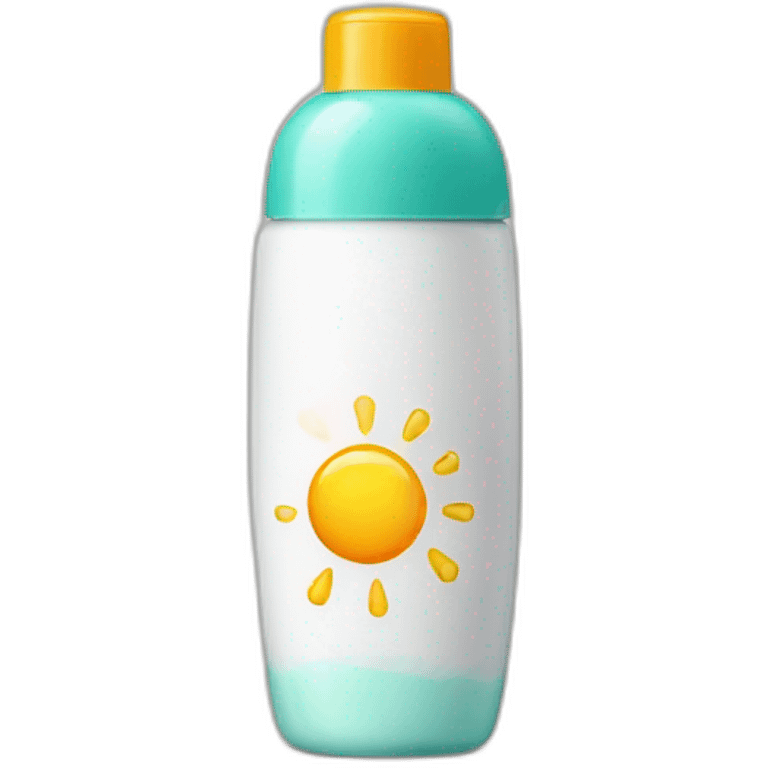 Sunscreen bottle emoji