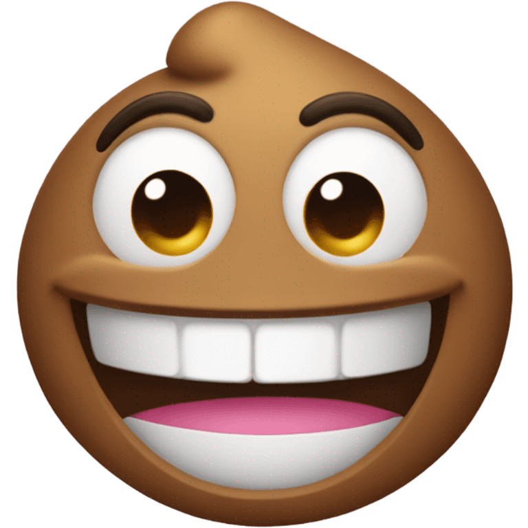 Smiling poop emoji