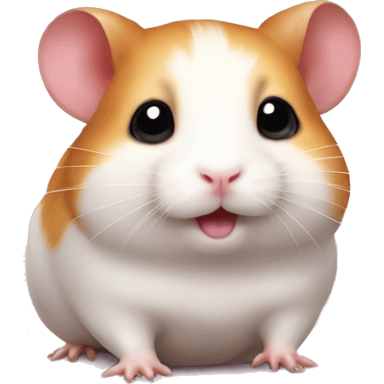 cute hamster with bow emoji