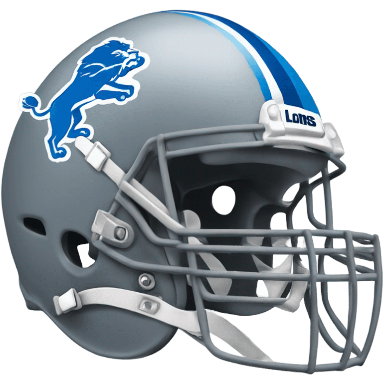 Detroit lions helmet  emoji