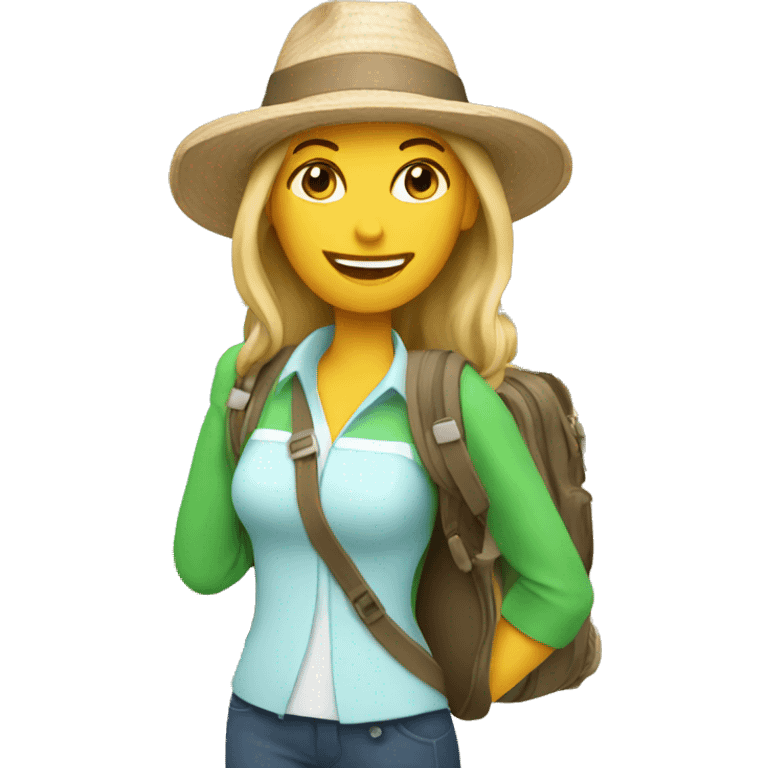 female vacation expert travel emoji