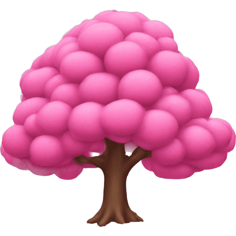 Pink tree emoji