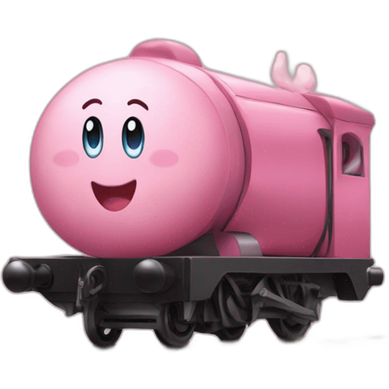 Kirby en train d'aspirer emoji