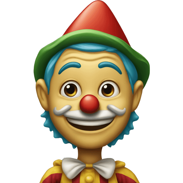 Gnomo clown Pinocchio  emoji