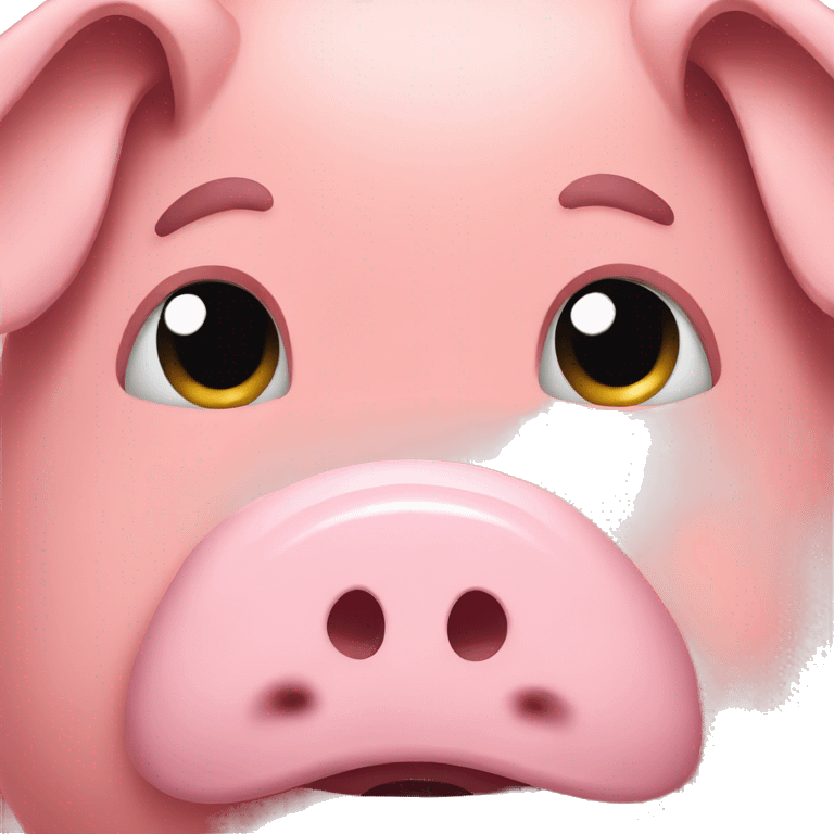 sad pig face emoji