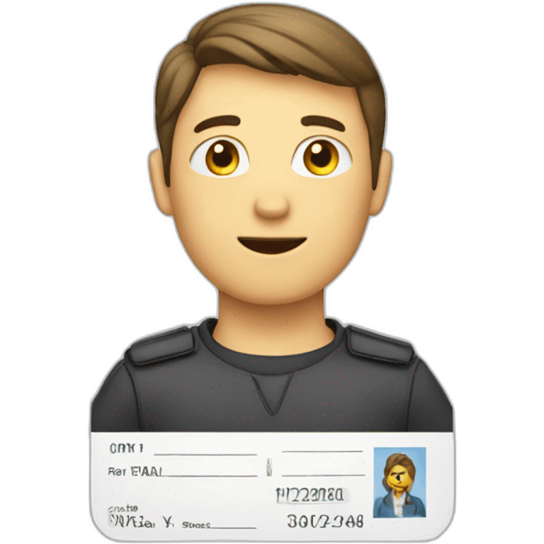 driving license emoji