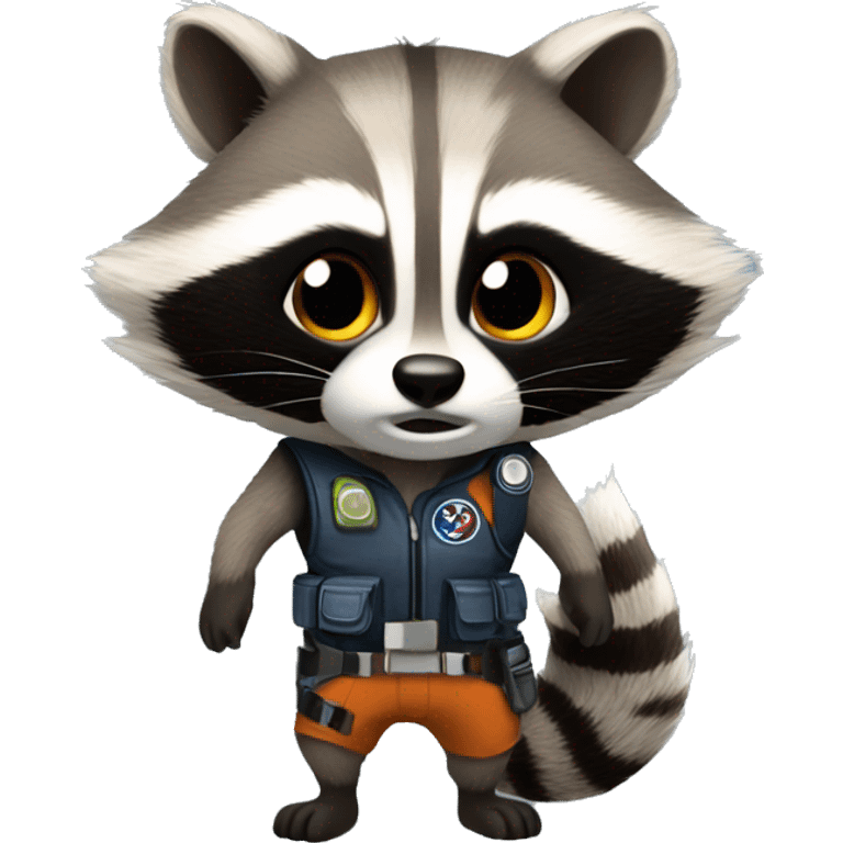 Rocket racoon emoji