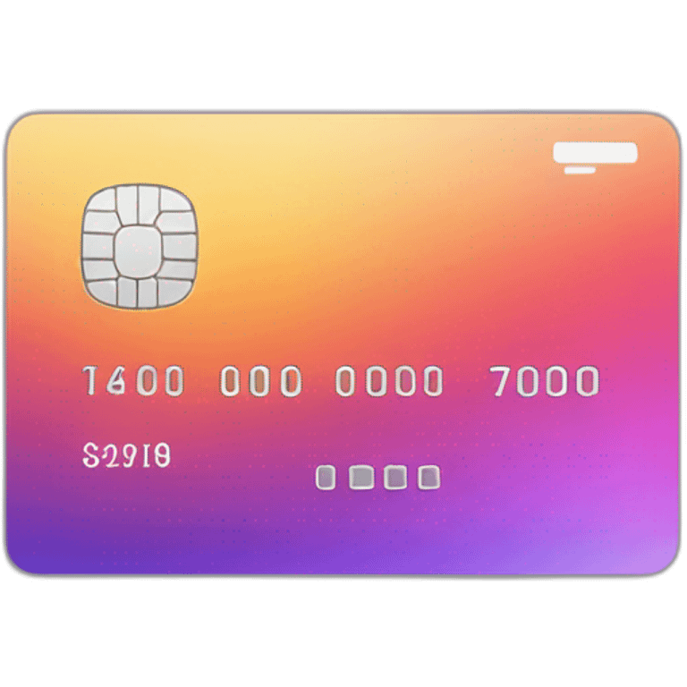 Gradient credit card emoji