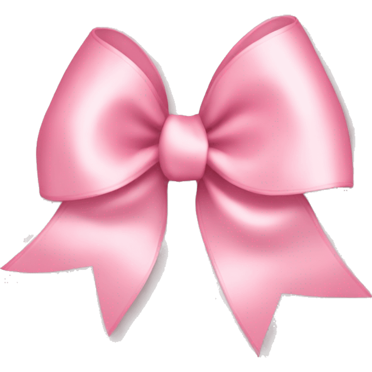 light pink ribbon bow emoji