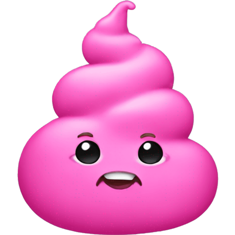 Pink poop emoji